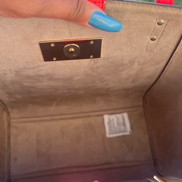 MICHAEL KORS SALMON ans BAMBOO coloured large Tote, NWT - Picture 15 of 16